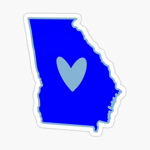 Georgia Blue Democrat Joe Biden Kamala Harris President Sticker