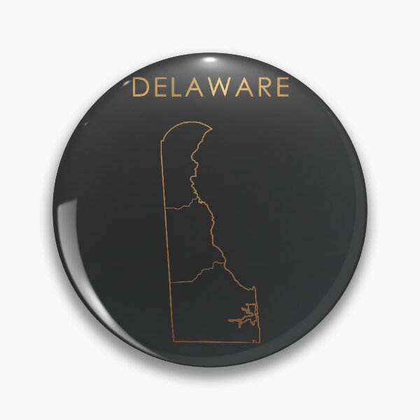 Item preview, Delaware Gold State Counties Map designed and sold by Alo.
