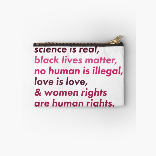 Item preview, Science is real, black lives matter, no human is illegal, love is love, and women rights are human rights designed and sold by HumanNation.