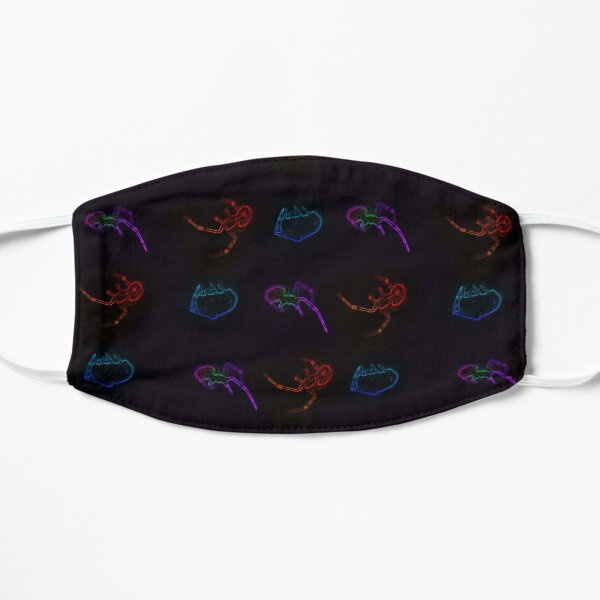 Neon Bug Lines Flat Mask