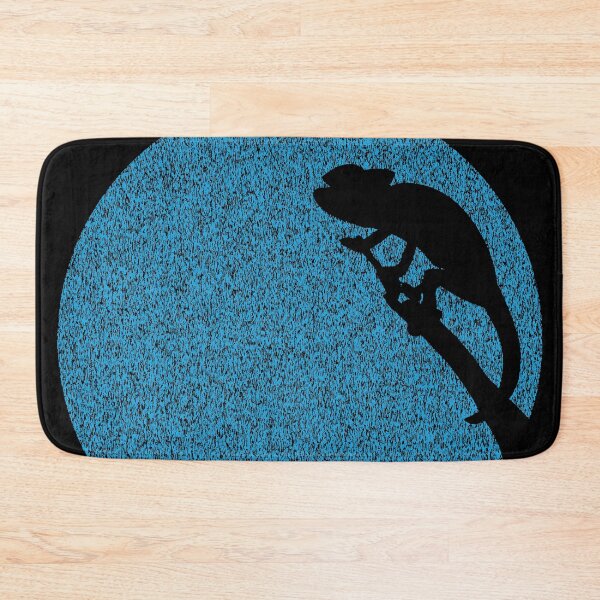 Item preview, Minimalist Distressed Blue Chameleon Moon designed and sold by pelagio.