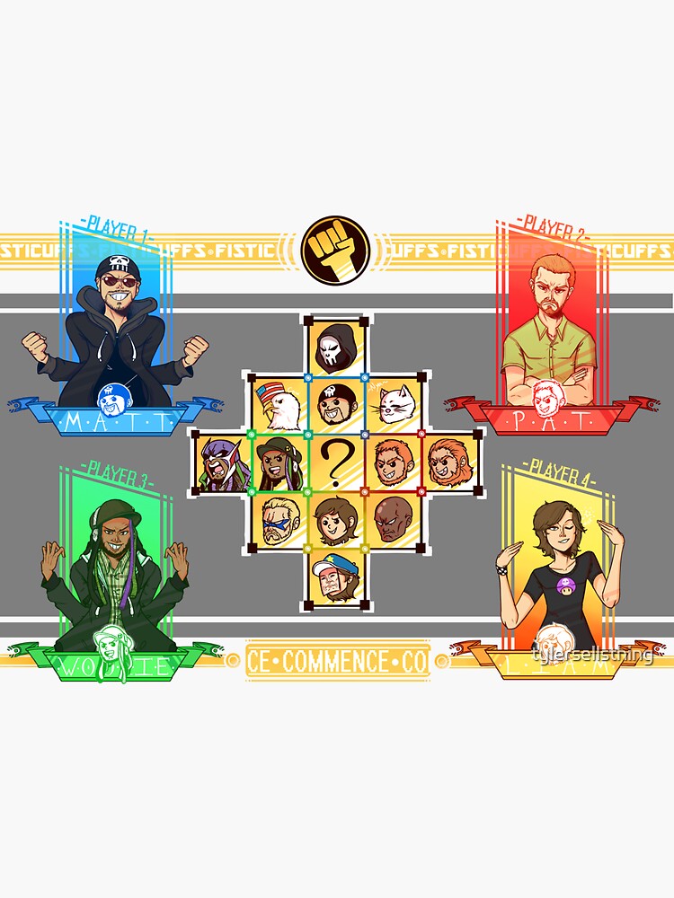 "The Super Best Friend Zaibatsu" Sticker by tylersellsthing Redbubble