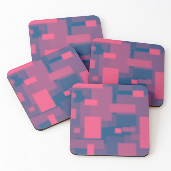 Item preview, Abstract Squares - Blue to Pink designed and sold by mikaylawiser.