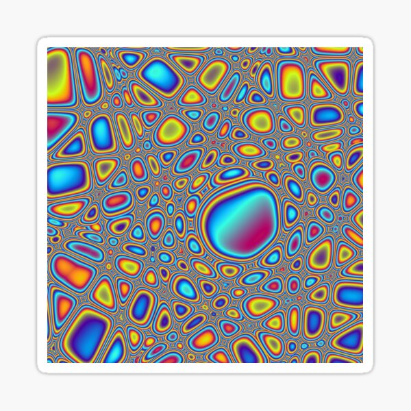 Psychedelic Pebbles Sticker