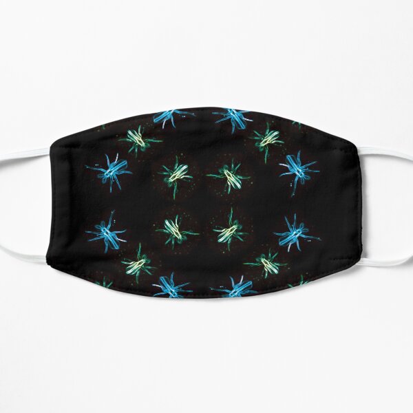 Neon Flies Flat Mask