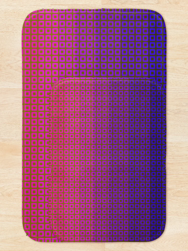 Thumbnail 5 of 6, Bath Mat, Square pattern designed and sold by colorsofcherry.