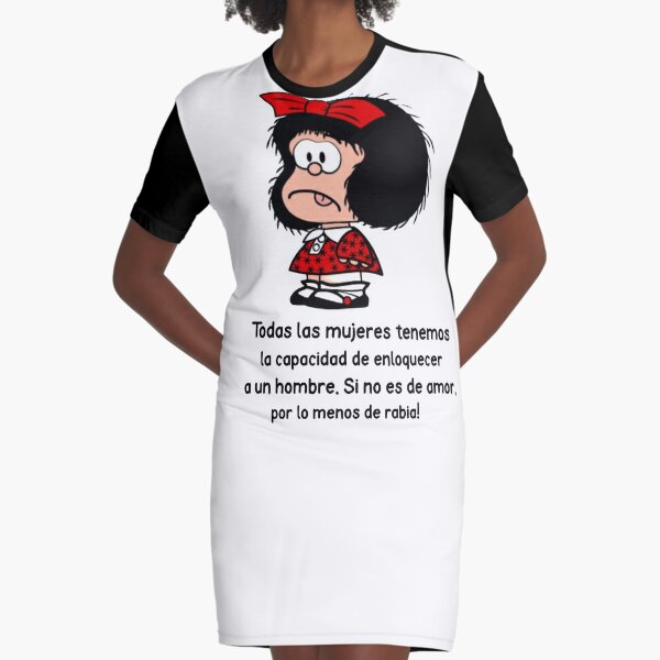 Vestido camiseta «Buenos días funny Mafalda» de MinimalistLive | Redbubble