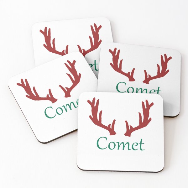 Item preview, Comet Antler Reindeer Green and Red designed and sold by ArtsyRabbit.