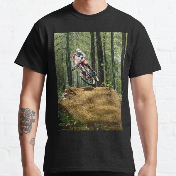 Artikel-Vorschau von Mountainbiker über Jump., designt und verkauft von shirtdan.