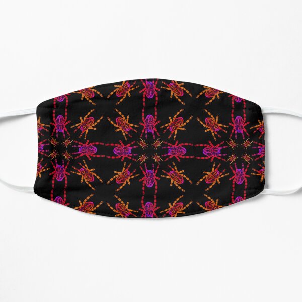 Neon Spider Circle Flat Mask