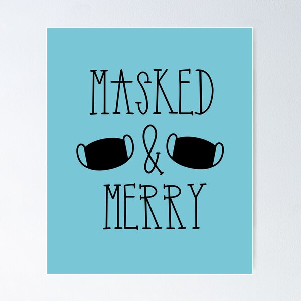 Item preview, Masked and Merry Holiday Season designed and sold by PaperDreamPod.