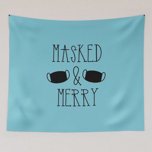 Item preview, Masked and Merry Holiday Season designed and sold by PaperDreamPod.