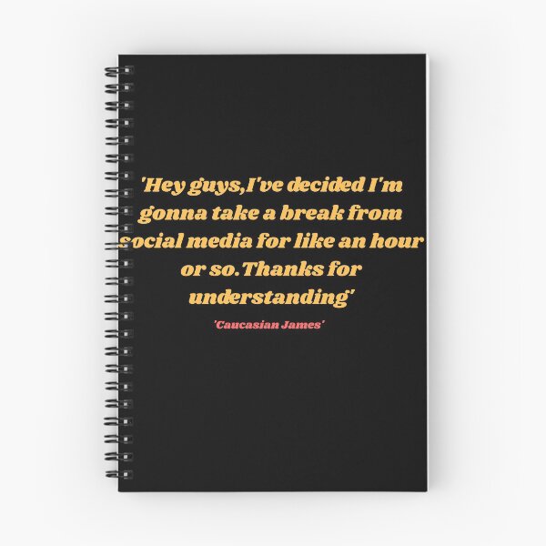 Item preview,  Caucasian James Funny Tweet 'Break from social media' designed and sold by MynameisRafe.