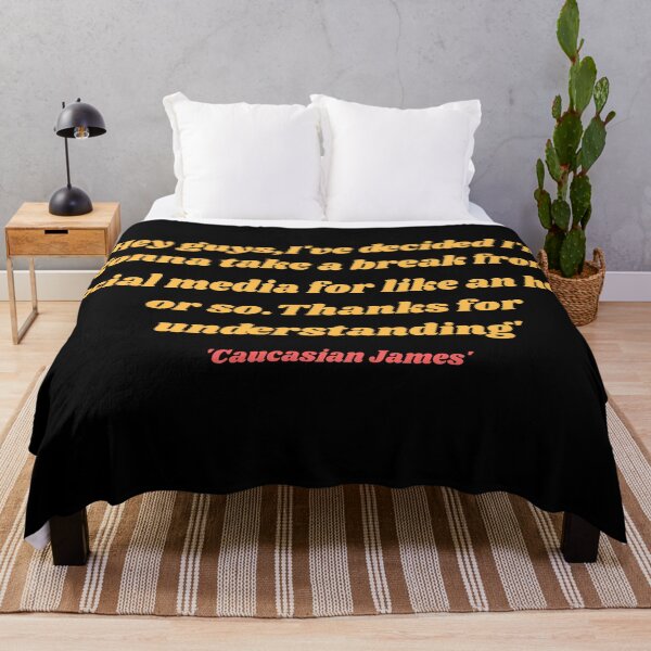 Item preview, Caucasian James Funny Tweet 'Break from social media' designed and sold by MynameisRafe.