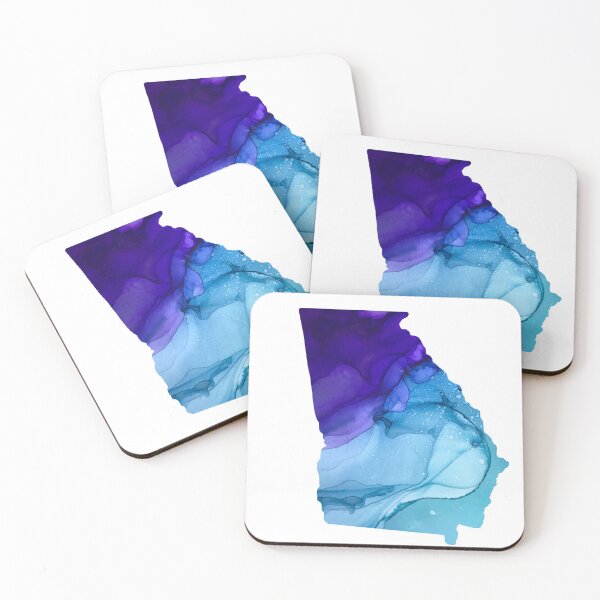 Item preview, Georgia Blue Alcohol Ink Painting designed and sold by herzart.