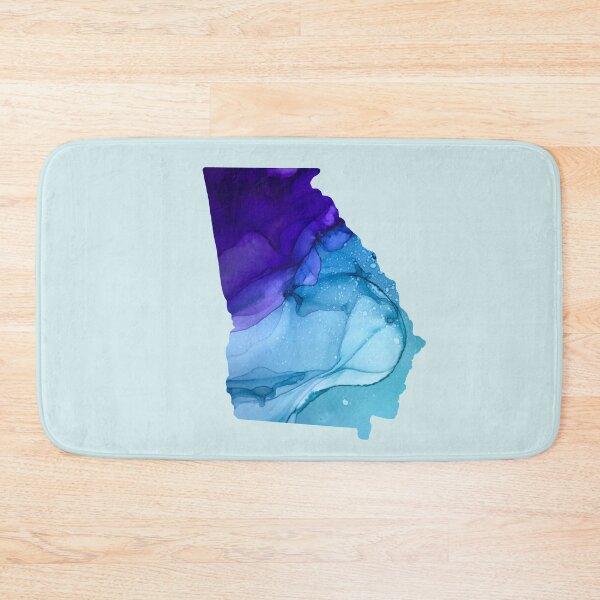 Item preview, Georgia Blue Alcohol Ink Painting designed and sold by herzart.