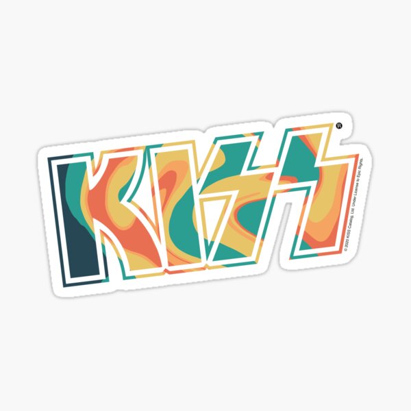 Item preview, Tropical Tie-Dye Kiss The Band Logo  designed and sold by Sunny Collections.