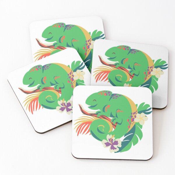 Item preview, tropical chameleon  designed and sold by TjDrawings.