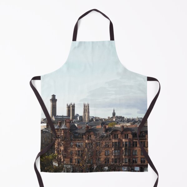 Item preview, West End Skyline' Urban Glasgow Vectorized Photographic Image designed and sold by Instaglasgows.