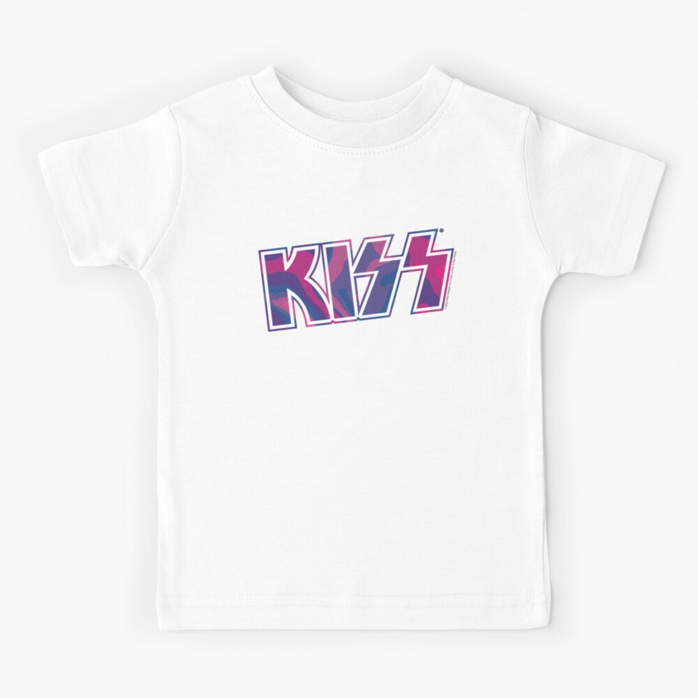 Pink Purple Tie-Dye Kiss The Band Logo 