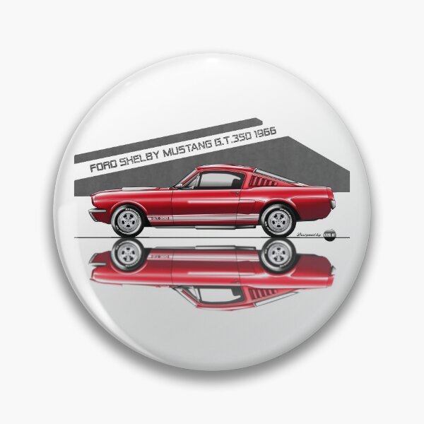 Artikelvorschau, Ford Shelby Mustang GT 350 Süßigkeiten Apfel Rot / Weiß Le Mans Streifen entworfen und verkauft von Azaziel.