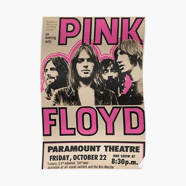 cartel del concierto de pink floyd Póster