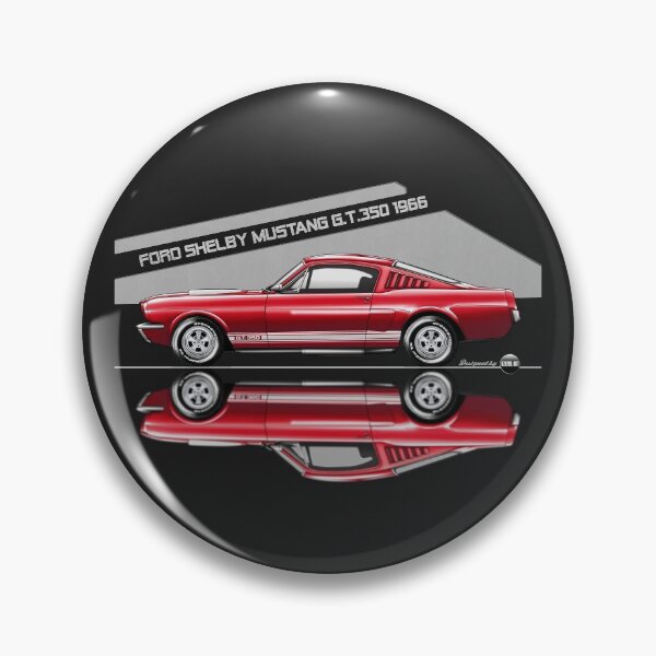 Artikelvorschau, Ford Shelby Mustang GT 350 Süßigkeiten Apfel Rot / Weiß Le Mans Streifen entworfen und verkauft von Azaziel.