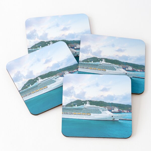 Item preview, Royal Caribbean Jewel Of The Seas Cruise Ship docked in Saint Maarten designed and sold by debbieannpowell.