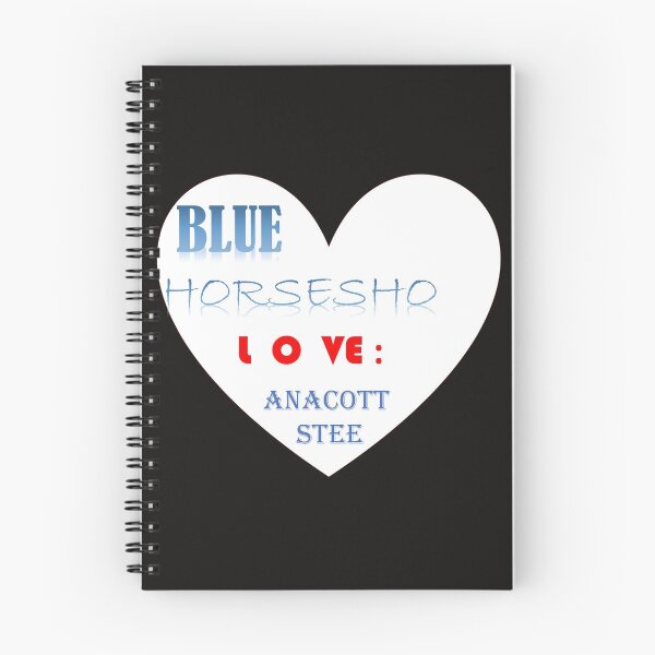 Item preview, BLUE HORSESHOE LOVE ANACOTT STEEL! FUNNY CLOCKS designed and sold by Dahani-mo.