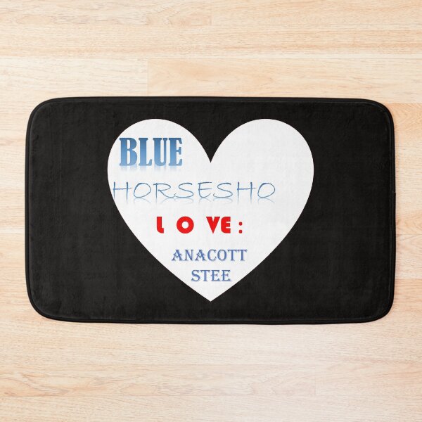 Item preview, BLUE HORSESHOE LOVE ANACOTT STEEL! FUNNY CLOCKS designed and sold by Dahani-mo.