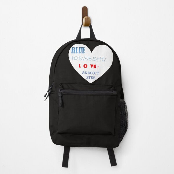 Item preview, BLUE HORSESHOE LOVE ANACOTT STEEL! FUNNY CLOCKS designed and sold by Dahani-mo.