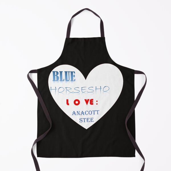 Item preview, BLUE HORSESHOE LOVE ANACOTT STEEL! FUNNY CLOCKS designed and sold by Dahani-mo.