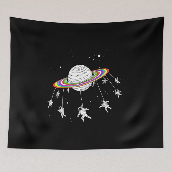 Item preview, Psychedelic Planet Space Astronauts Lost in Cosmos designed and sold by Xeuno.