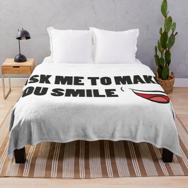 Aperçu de l'œuvre Ask me to make you smile créée et vendue par Drill-shirts.