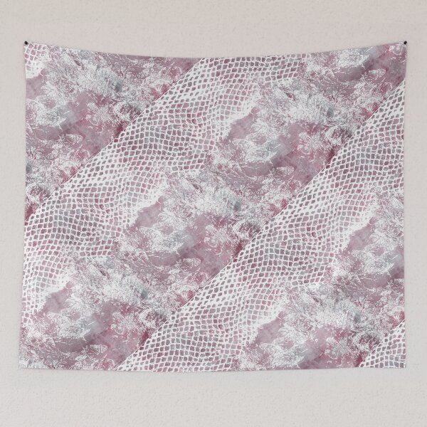 Item preview, Diagonal Mesh Monoprint designed and sold by pear-la.