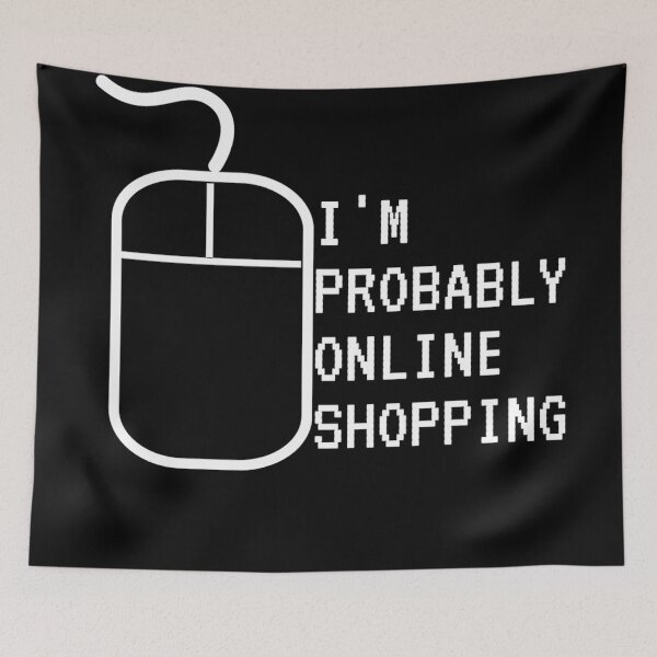 Item preview, Copy of i'm probably online shopping new design designed and sold by Rokay Arts.