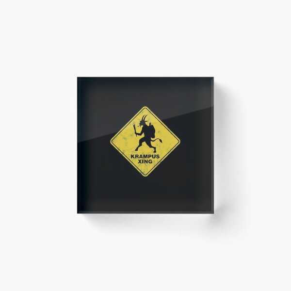 Item preview, Christmas Krampus Xing Traffic Sign designed and sold by twHistory.
