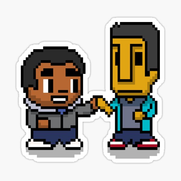 Item preview, Pixel Troy and Abed from Community designed and sold by Insan-Designs.