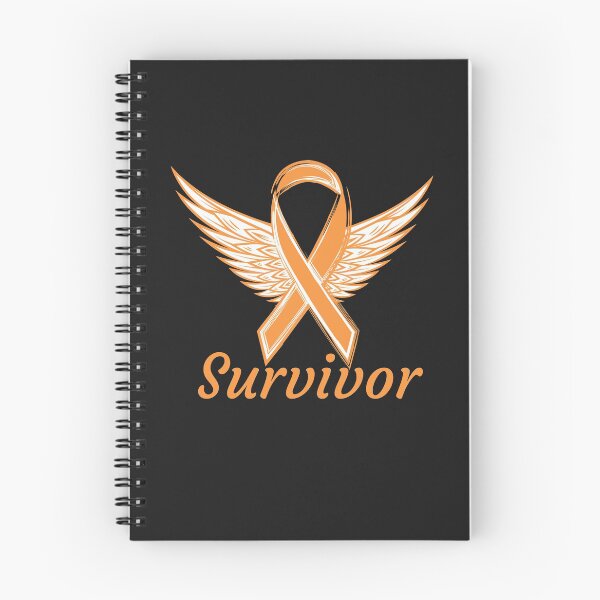 Item preview, Leukemia Cancer Awareness - Angel Wings with Orange Ribbon  designed and sold by Cancer Support  Regal Studio.