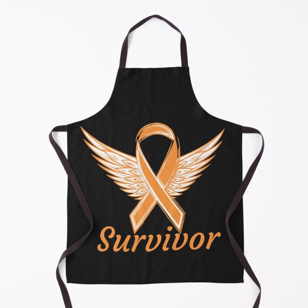 Item preview, Leukemia Cancer Awareness - Angel Wings with Orange Ribbon designed and sold by Cancer Support Regal Studio.