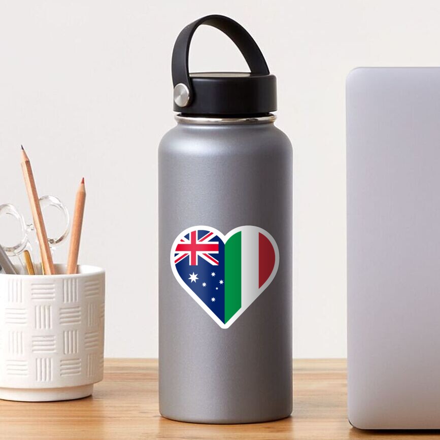 Italian Australian Love Sticker