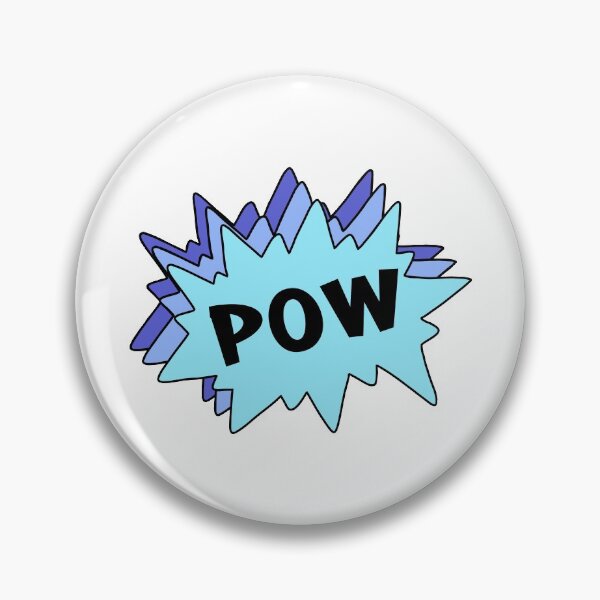 Item preview, POW in Blue Speech Bubbles designed and sold by passionatelyem.