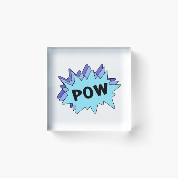 Item preview, POW in Blue Speech Bubbles designed and sold by passionatelyem.