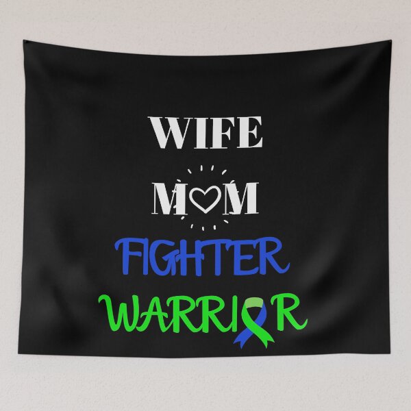Item preview, Wife Mom Fighter Motivation IIH Awareness  designed and sold by Sweet-A-Dsignz.
