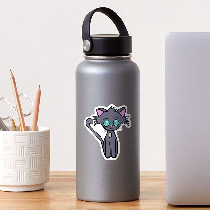 Lil Critters: Tiny The Grey Kitten Sticker