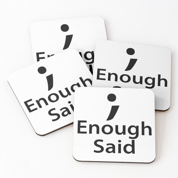 Item preview, Semicolon Mental Health Awareness Campaign - Enough Said designed and sold by LouiseFranksArt.