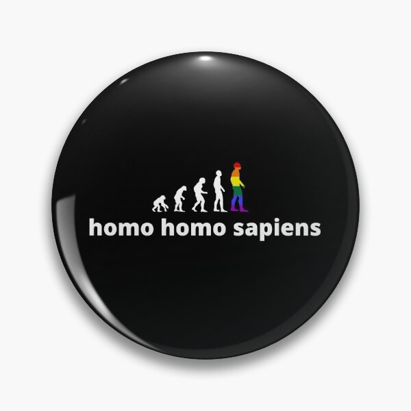 Item preview, Homo Homo Sapiens LGBT Rights Rainbow Evolution designed and sold by TheDonatsuShop.