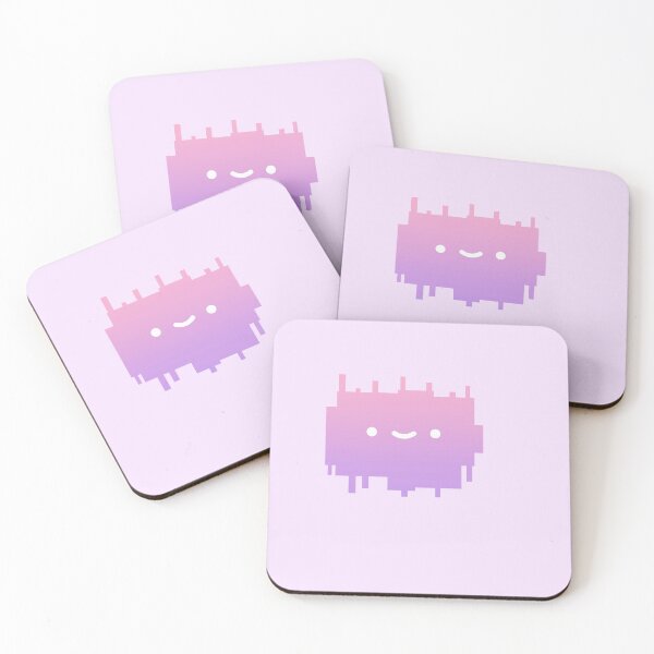 Item preview, cute soft pink pastel glitch face designed and sold by TorpedoBubble.
