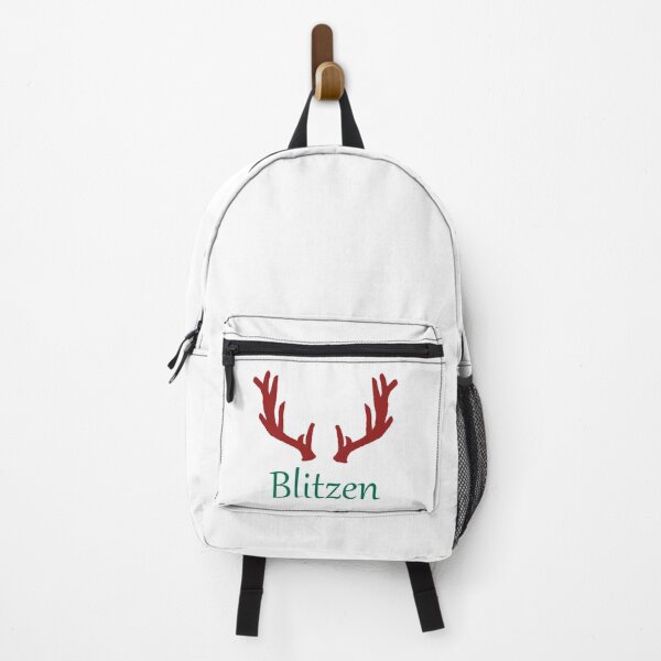 Item preview, Blitzen Antler Reindeer Green and Red designed and sold by ArtsyRabbit.