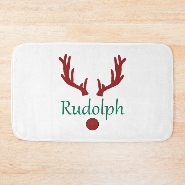 Item preview, Rudolph Antler Reindeer Green and Red designed and sold by ArtsyRabbit.